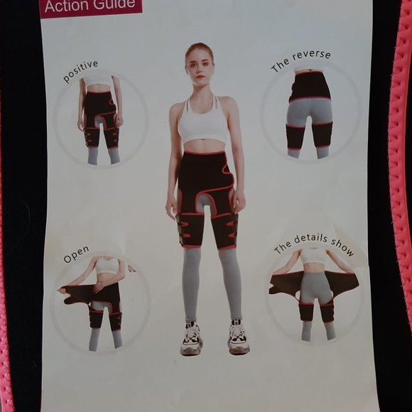 NWT 💎 High Waist Trainer - Black w/Pink - Size L/XL - Read Details - Picture 5 of 8